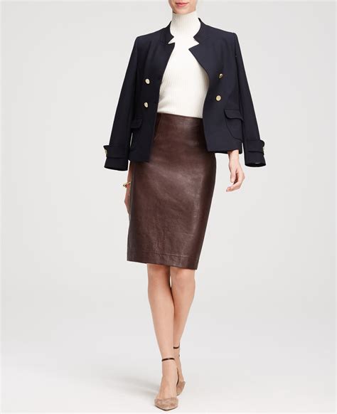 ann taylor loft leather skirt|Women's Faux Leather Skirts .